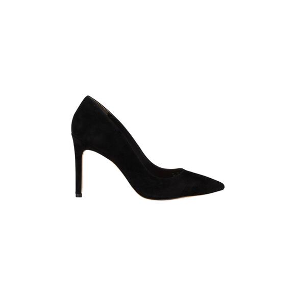 Stuart Weitzman 'Leigh' Black Suede 95 Suede Pumps Size 8 - Picture 1 of 6